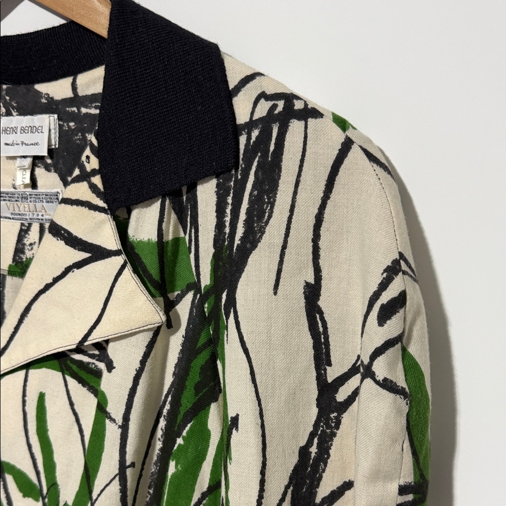 Betty Jackson Henri Bendel Vintage Viyella Wool Coat Jacket 10 Art Print White - Picture 8 of 14